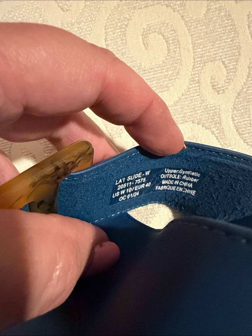 OluKai Slide Sandals with Tortoiseshell Buckle - Picture 5 of 5